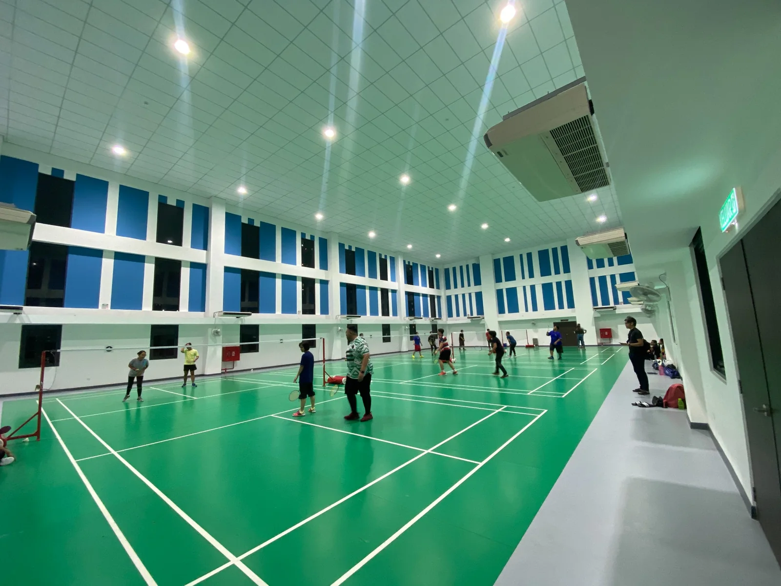 Badminton court facility at an UrbanNest residence